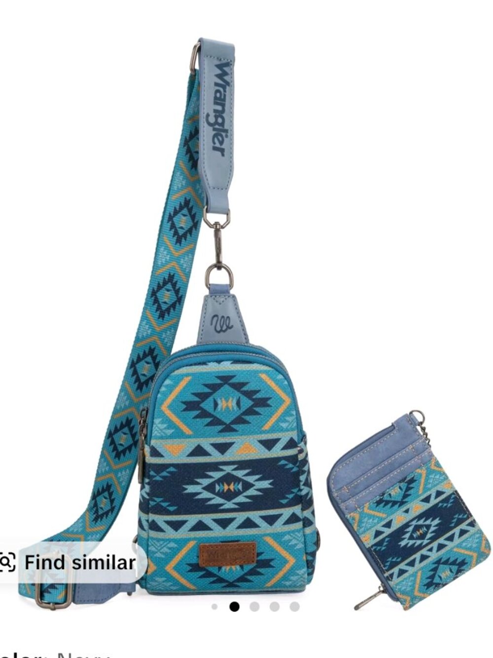 Wrangler Southwestern All-over Aztec Print Sling Bag